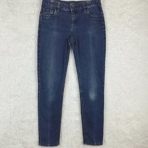 A.N.A. Womens Jeans Skinny Blue Denim Medium Wash‎ Low Rise Stretch 6